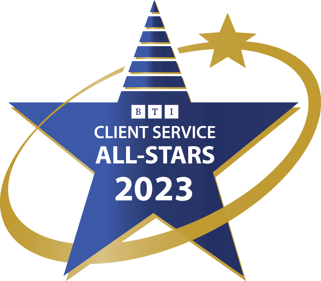 BTI Client Service All-Stars 2023 Badge