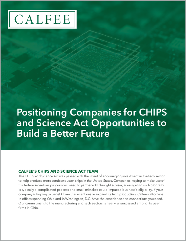 Link to Calfee's CHIPS and Science Act Brochure