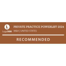 The Legal 500 Private Practice Powerlist 2024 M&A USA List_Neary